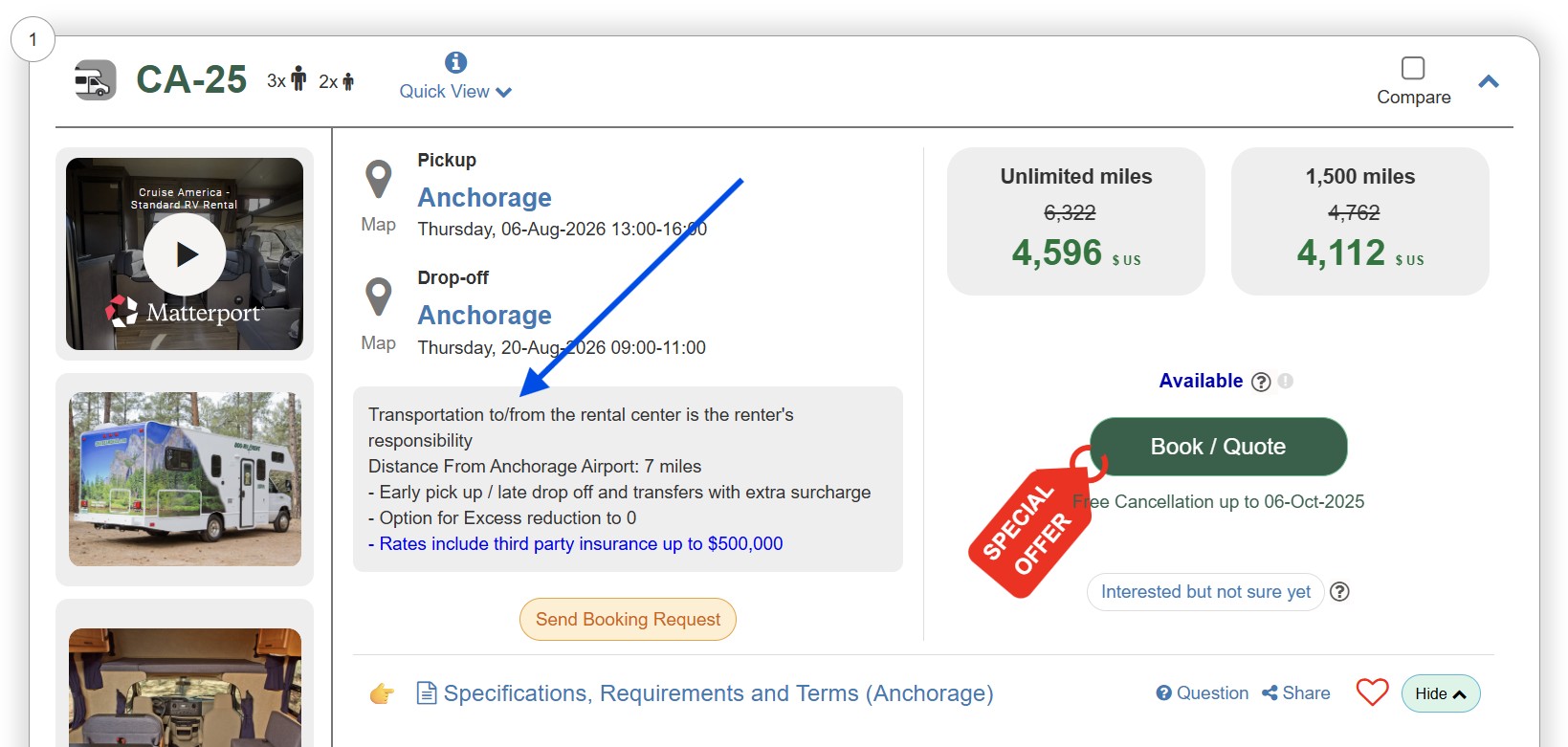 camper van for hire in Alaska rental center location camper van for hire in Alaska rental center location